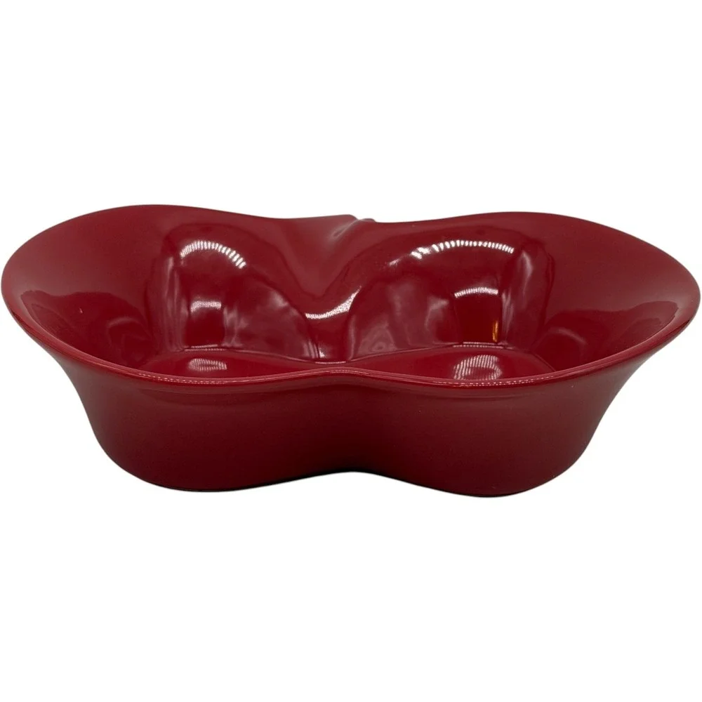Nantucket Ceramic Apple Nesting Bowls Set of 3 Red Green Yellow Excellent